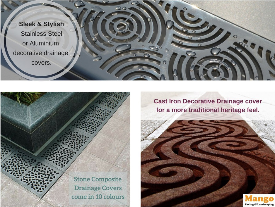 Devon Decorative Drainage Covers Mango Paving And Landscaping